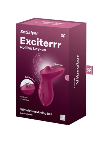 SATISFYER - EXCITERRR VIBRADOR LAY-ON CLÍTORIS BERRY