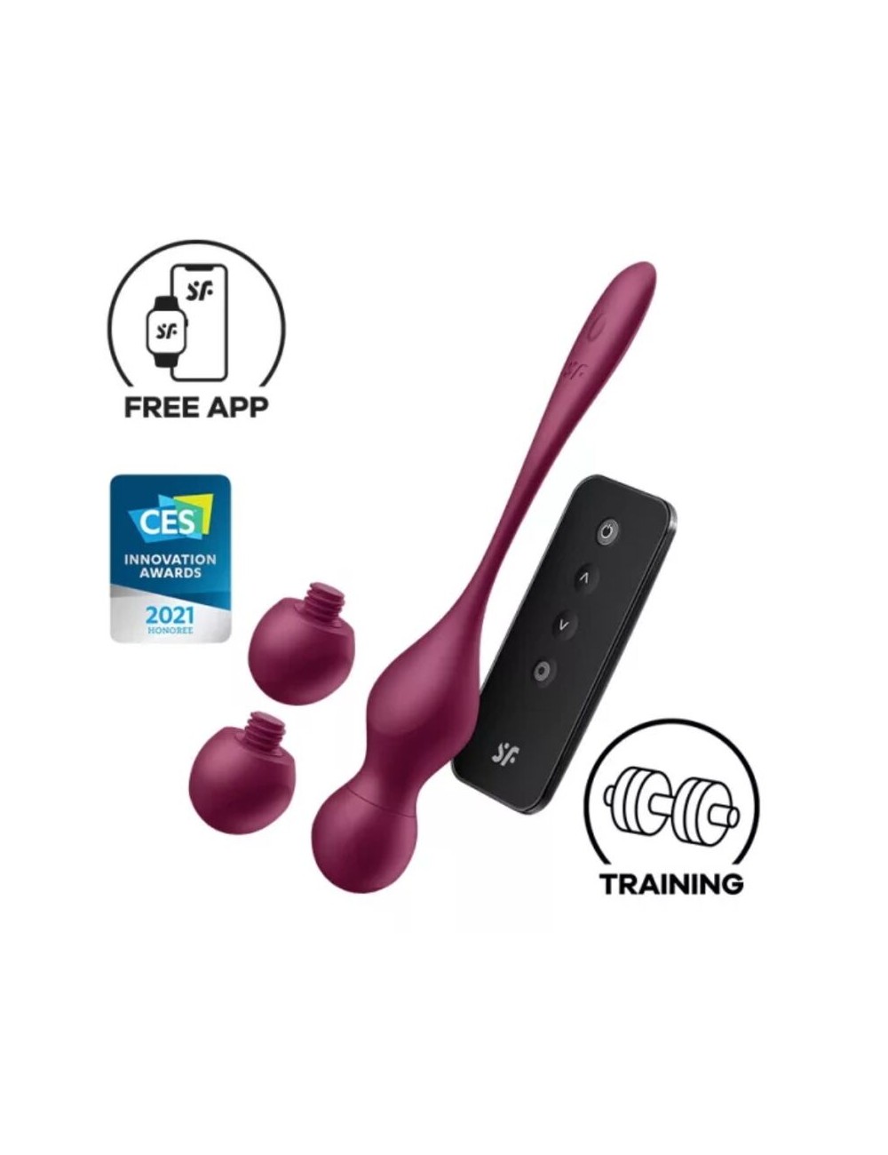 SATISFYER - LOVE BIRDS VARY BOLAS VIBRADORES APP GRATUITA ROJO VINO SATISFYER - LOVE BIRDS VARY BOLAS VIBRADORES APP GRATUITA ROJO VINO