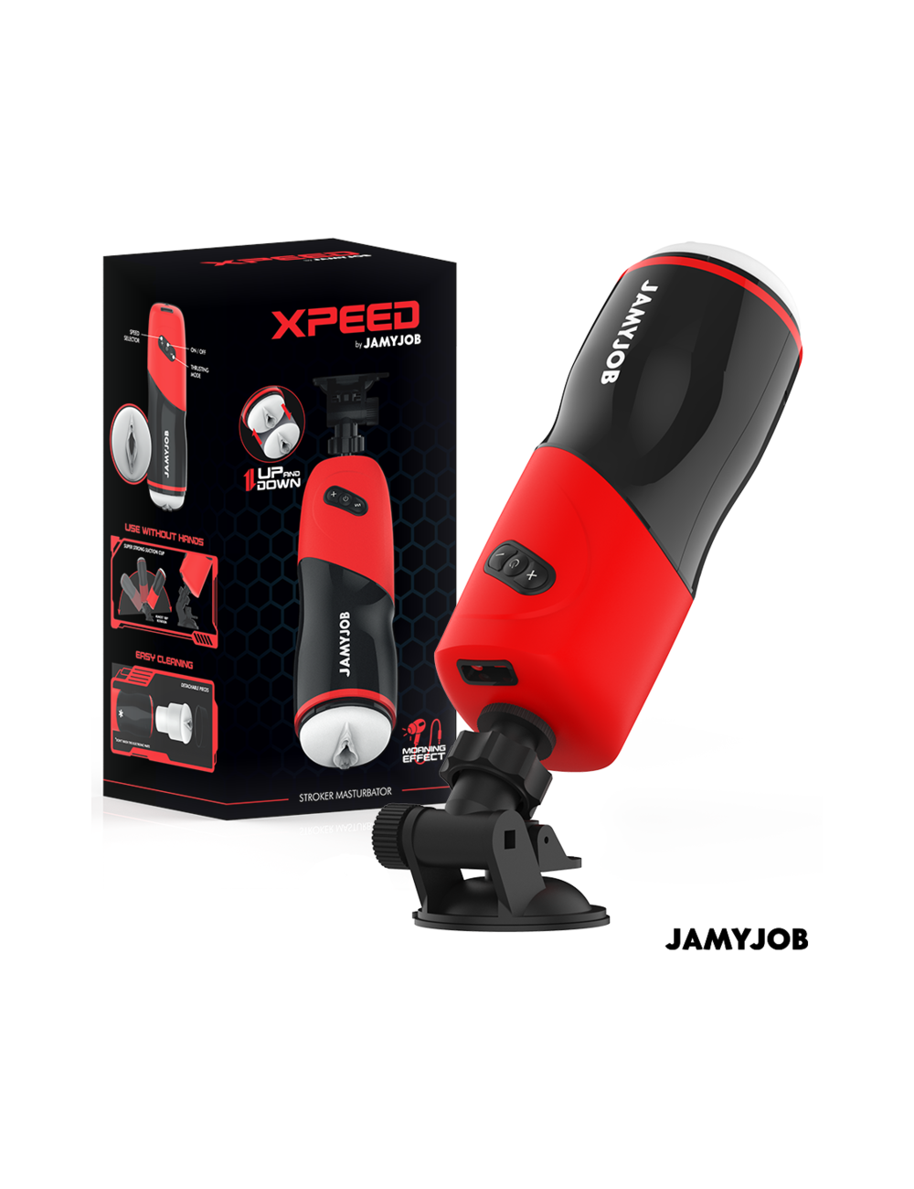 JAMYJOB - XPEED MASTURBADOR VAGINA AUTOMÁTICO 5 MODOS SUCCIÓN