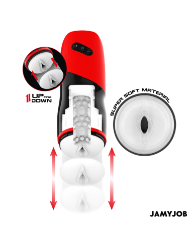 JAMYJOB - XPEED MASTURBADOR VAGINA AUTOMÁTICO 5 MODOS SUCCIÓN