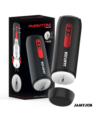 JAMYJOB - PHANTOM MASTURBADOR VAGINA AUTOMÁTICO 5 MODOS SUCCIÓN Y EMPUJE