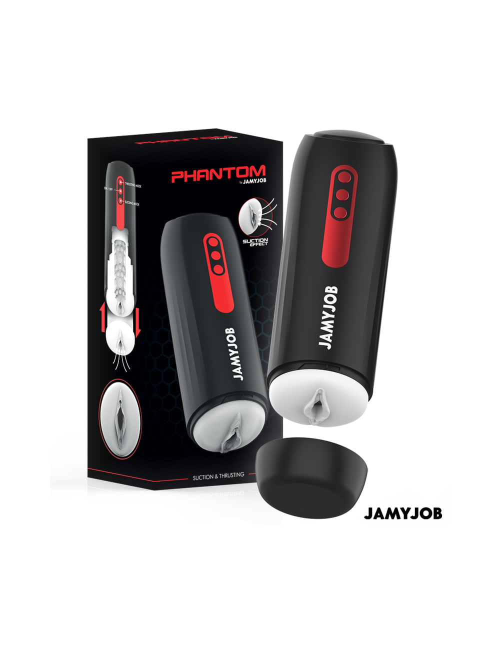 JAMYJOB - PHANTOM MASTURBADOR VAGINA AUTOMÁTICO 5 MODOS SUCCIÓN Y EMPUJE JAMYJOB - PHANTOM MASTURBADOR VAGINA AUTOMÁTICO 5 MODOS SUCCIÓN Y EMPUJE