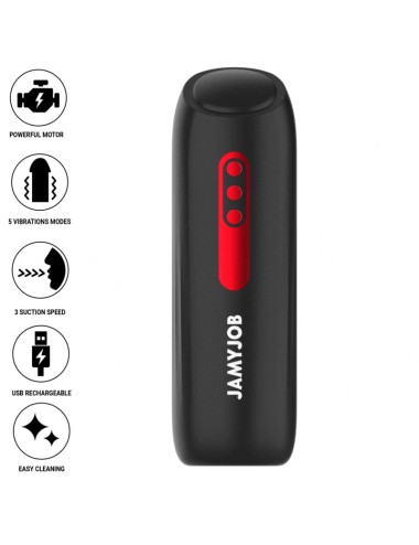 JAMYJOB - PHANTOM MASTURBADOR VAGINA AUTOMÁTICO 5 MODOS SUCCIÓN Y EMPUJE