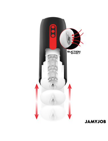 JAMYJOB - PHANTOM MASTURBADOR VAGINA AUTOMÁTICO 5 MODOS SUCCIÓN Y EMPUJE