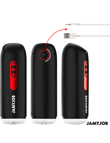 JAMYJOB - PHANTOM MASTURBADOR VAGINA AUTOMÁTICO 5 MODOS SUCCIÓN Y EMPUJE
