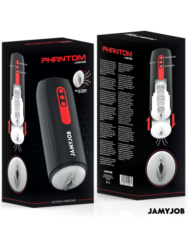 JAMYJOB - PHANTOM MASTURBADOR VAGINA AUTOMÁTICO 5 MODOS SUCCIÓN Y EMPUJE