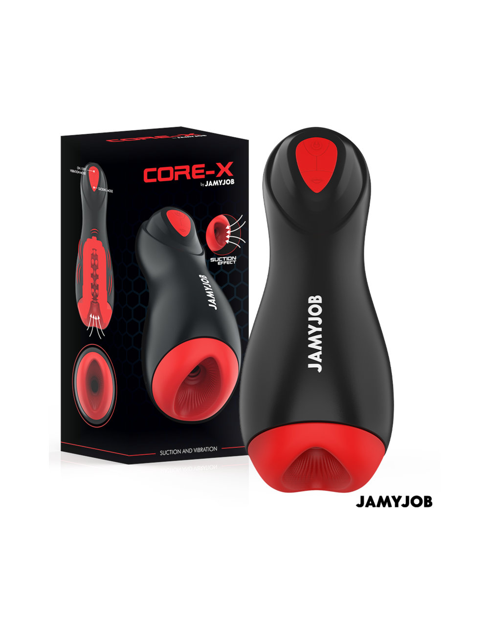 JAMYJOB - CORE-X MASTURBADOR AUTOMÁTICO 5 MODOS SUCCIÓN Y VIBRACIÓN