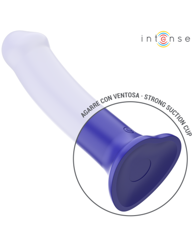 INTENSE - VICTORIA VIBRADOR CON VENTOSA 10 VIBRACIONES AZUL OSCURO CONTROL REMOTO