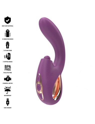 INTENSE - LALI VIBRADOR PUNTO G MULTIFUNCIÓN ESTIMULACIÓN & EMPUJE & VIBRACIÓN MORADO