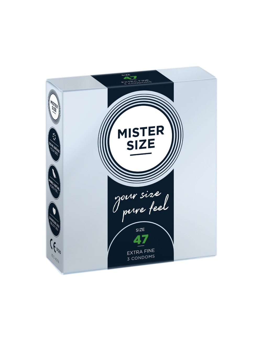 MISTER SIZE - PRESERVATIVOS TALLA XS 47 MM (3 UNIDADES) MISTER SIZE - PRESERVATIVOS TALLA XS 47 MM (3 UNIDADES)