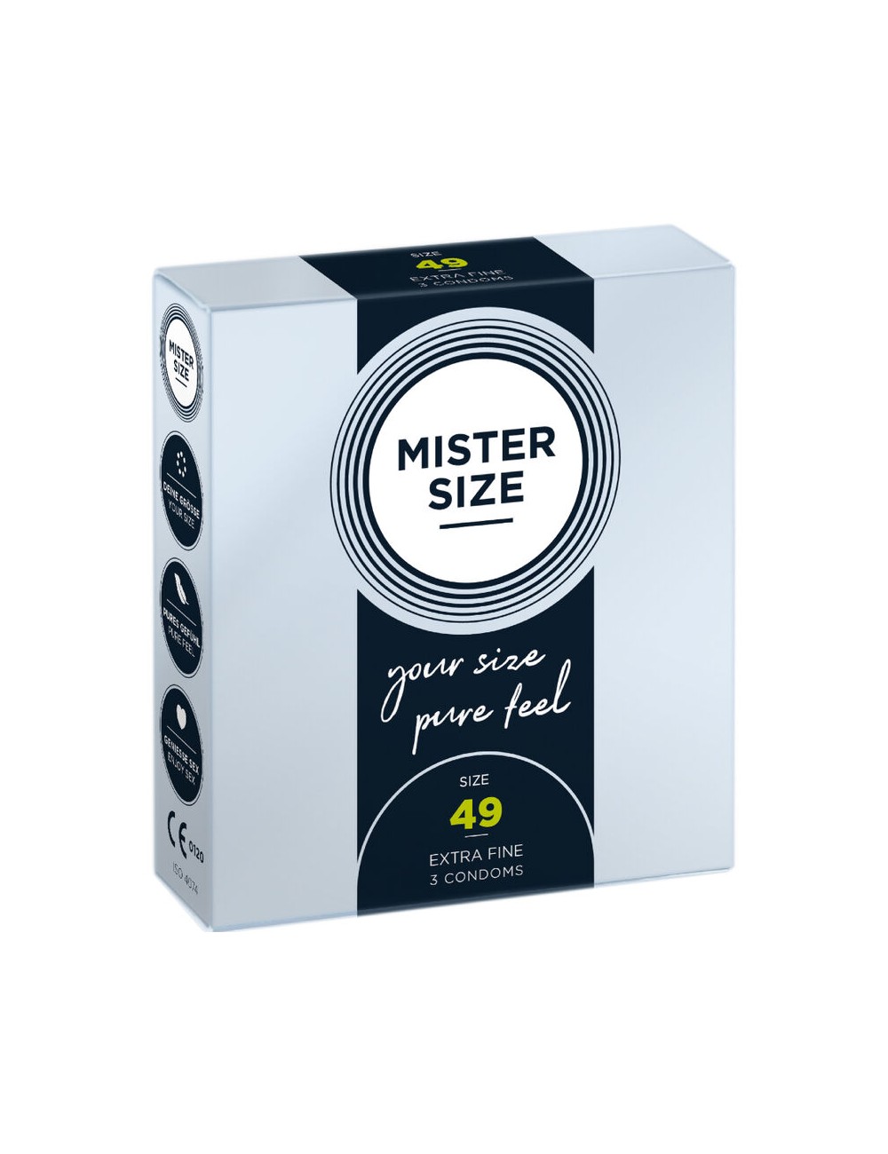 MISTER SIZE - PRESERVATIVOS TALLA S 49 MM (3 UNIDADES) MISTER SIZE - PRESERVATIVOS TALLA S 49 MM (3 UNIDADES)