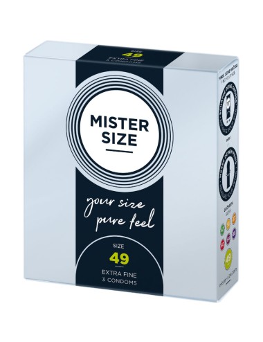 MISTER SIZE - PRESERVATIVOS TALLA S 49 MM (3 UNIDADES)