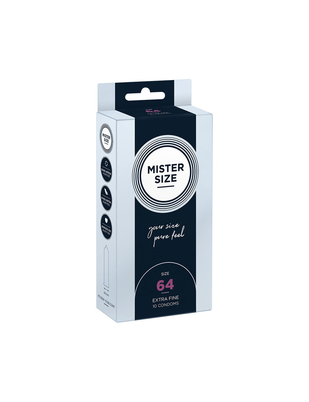 MISTER SIZE - PRESERVATIVOS TALLA XXL 64 MM (10 UNIDADES) MISTER SIZE - PRESERVATIVOS TALLA XXL 64 MM (10 UNIDADES)