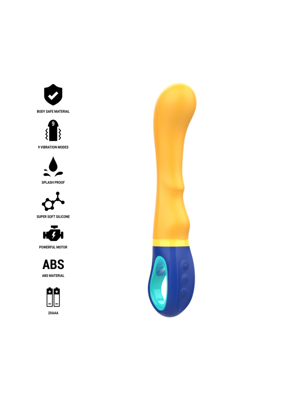 INTENSE - SHAGGY VIBRADOR PUNTO-G AMARILLO