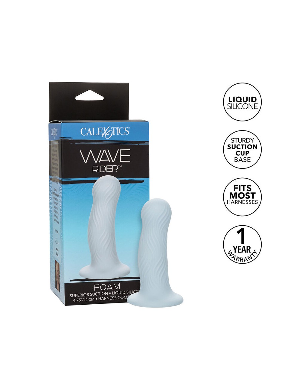 CALEXOTICS - WAVE RIDER PLUG ANAL ESPUMA AZUL