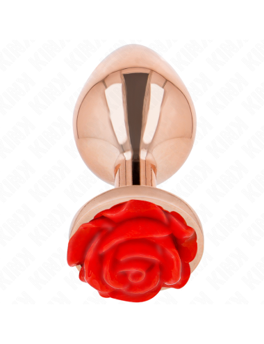 KINK - PLUG ANAL ORO ROSADO ROSA ROJA L