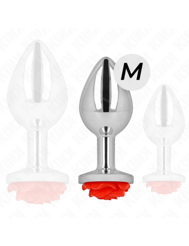 KINK - PLUG ANAL ROSA ROJA TALLA M