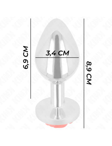 KINK - PLUG ANAL ROSA ROJA TALLA M