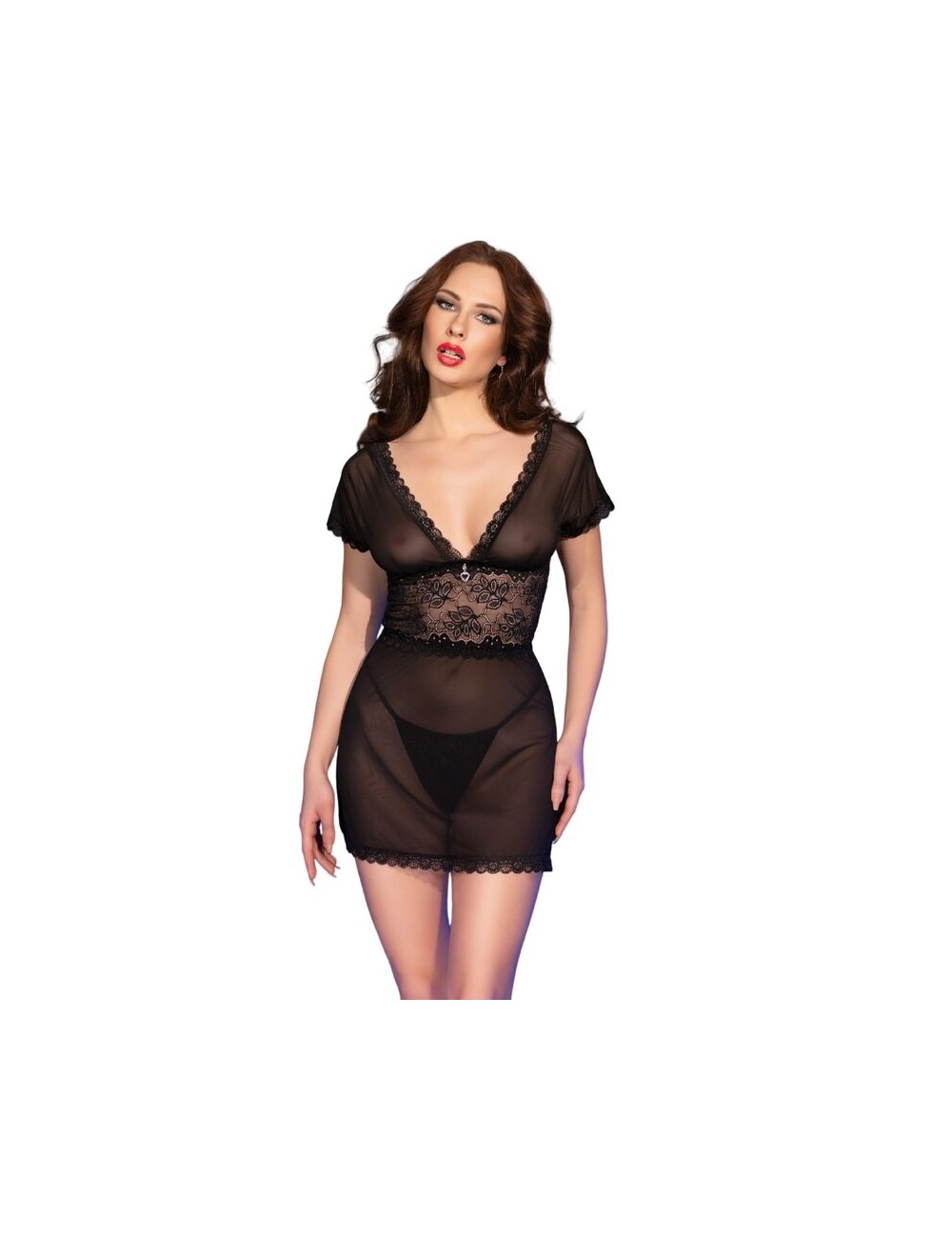 CHILIROSE - CR 4830 BABYDOLL NEGRO L CHILIROSE - CR 4830 BABYDOLL NEGRO L
