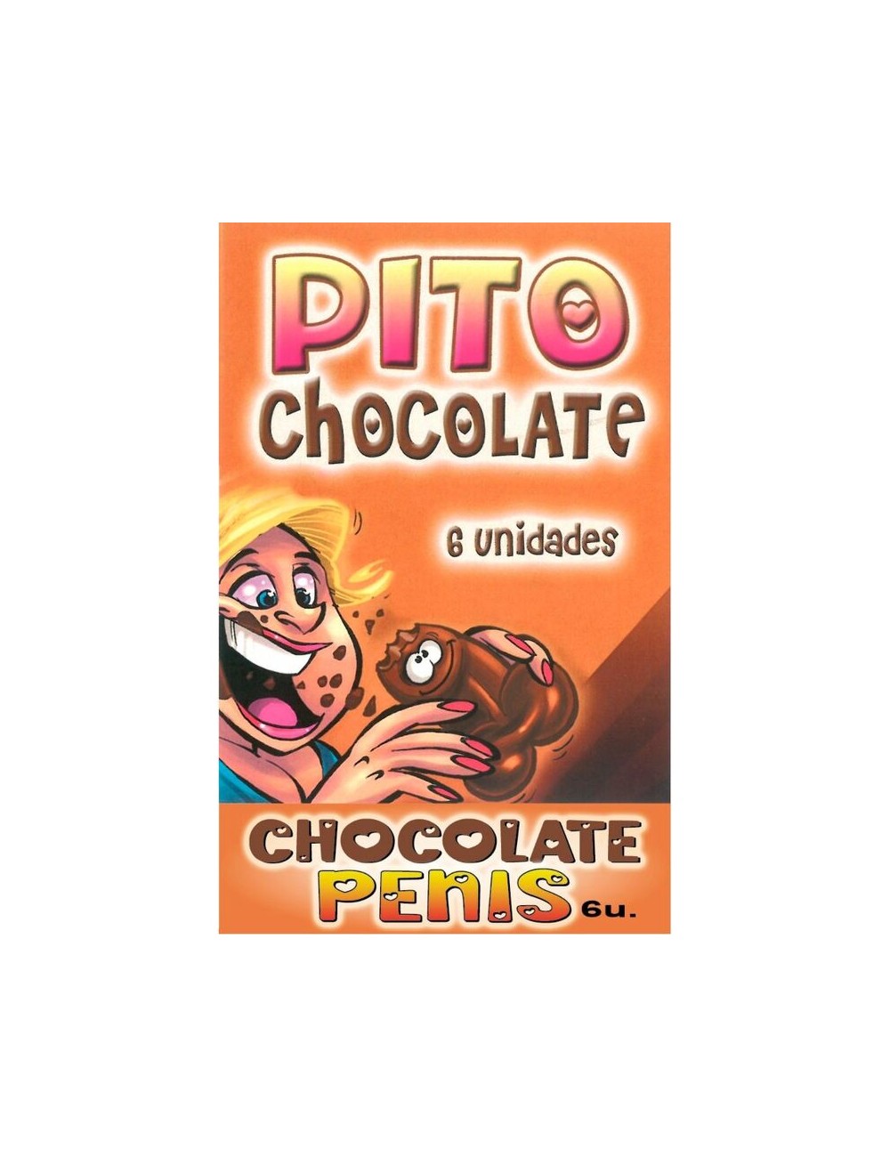 DIABLO PICANTE - CAJA 6 CHOCOLATINAS FORMA PENE DIABLO PICANTE - CAJA 6 CHOCOLATINAS FORMA PENE