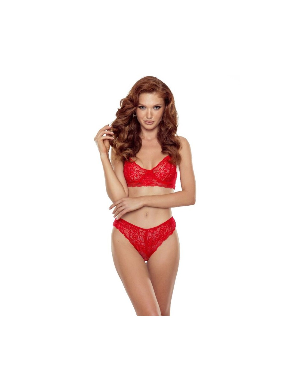PASSION - DENELIA SET TANGA + TOP ROJO S/M PASSION - DENELIA SET TANGA + TOP ROJO S/M