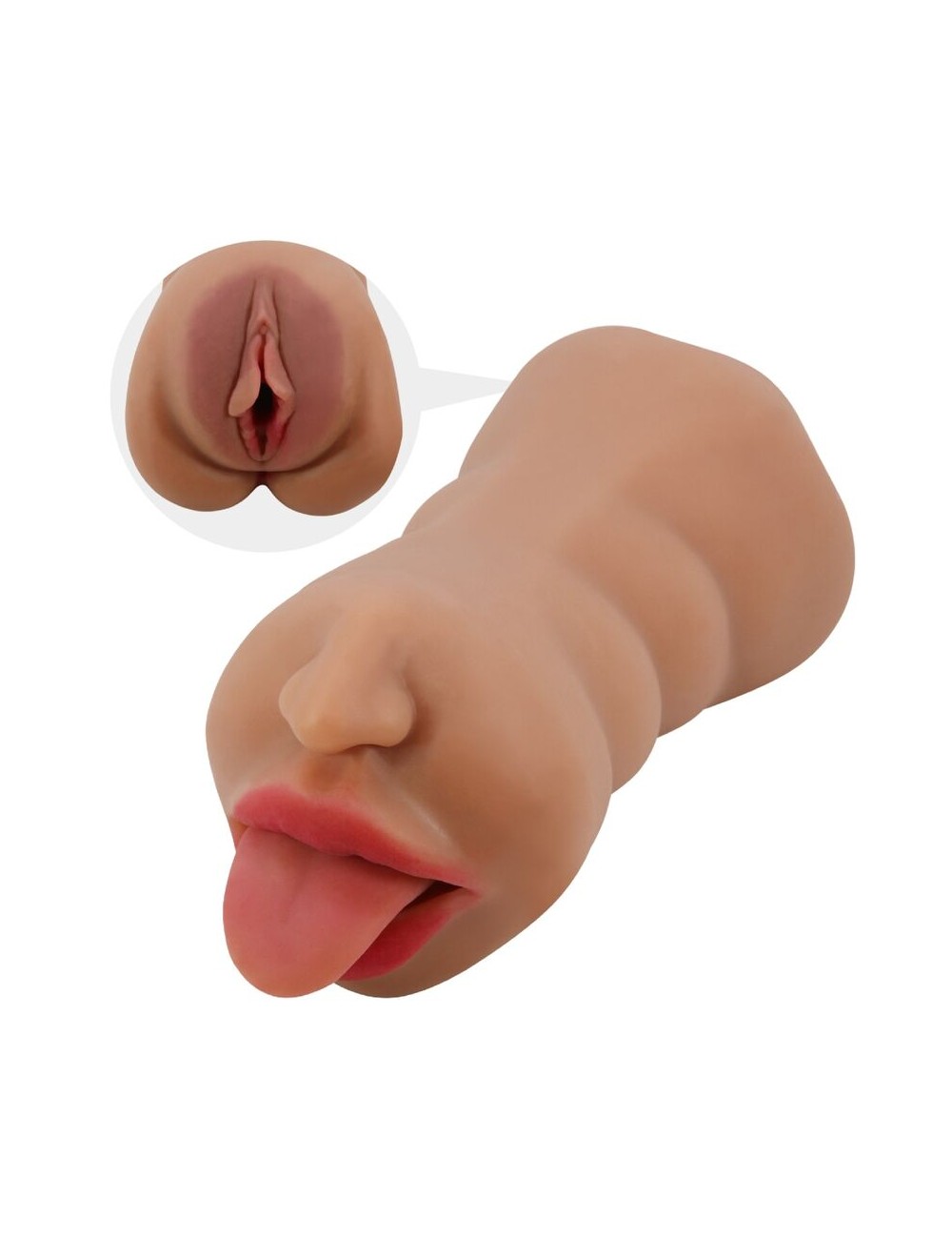 CRAZY BULL - SARAH MASTURBADOR DOBLE BOCA & VAGINA NATURAL