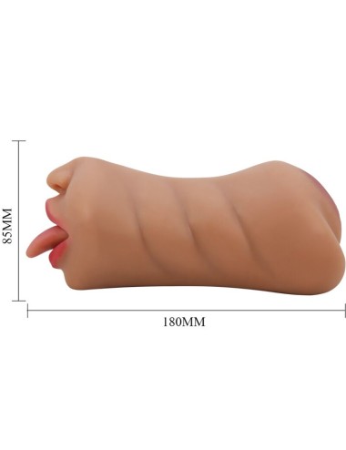 CRAZY BULL - SARAH MASTURBADOR DOBLE BOCA & VAGINA NATURAL