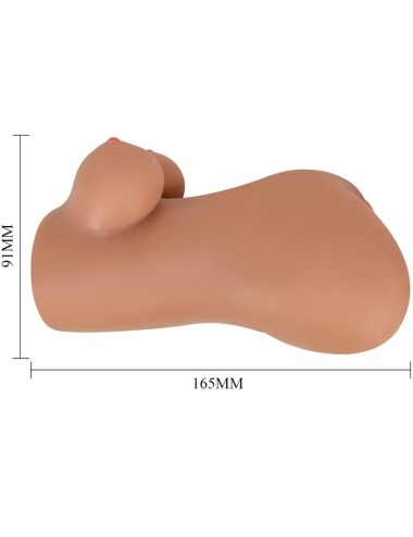 CRAZY BULL - HANNAH MASTURBADOR DOBLE VAGINA & ANO REALÍSTICO MULATO