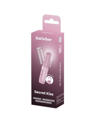 SATISFYER - SECRET KISS ESTIMULADOR CLÍTORIS POR ONDAS ROSA