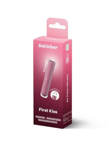 SATISFYER - FIRST KISS ESTIMULADOR CLÍTORIS POR ONDAS GRANATE