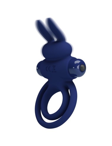 PRETTY LOVE - DAREY DOBLE ANILLO VIBRADOR RABBIT AZUL