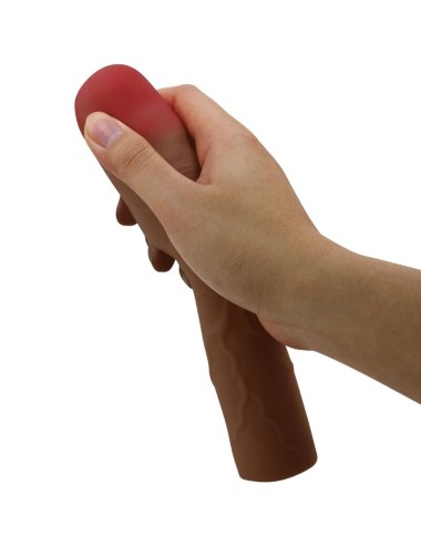 PRETTY LOVE - KYLIAN FUNDA PARA PENE CON EXTENSIÓN DE 7.6 CM MULATO