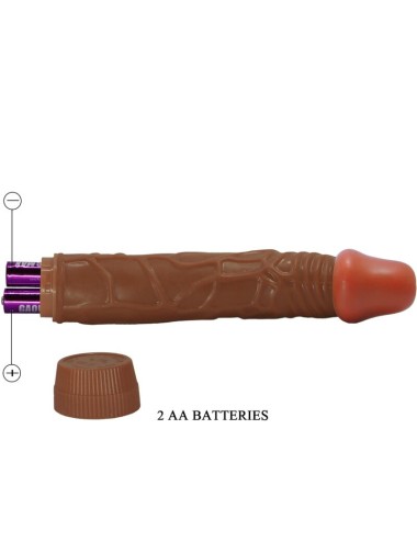 BAILE - BOB VIBRADOR REALÍSTICO 22.5 CM MULATO
