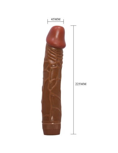 BAILE - BOB VIBRADOR REALÍSTICO 22.5 CM MULATO
