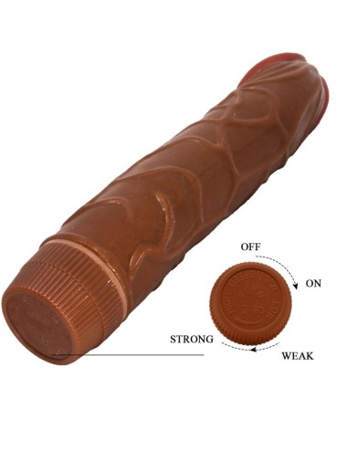 BAILE - BOB VIBRADOR REALÍSTICO 22.5 CM MULATO