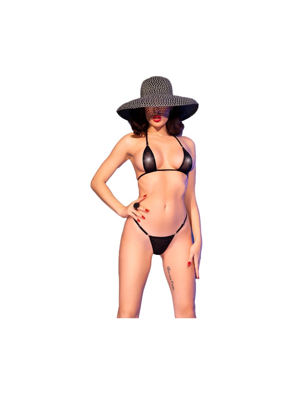 CHILIROSE - CR 4840 MICRO BIKINI NEGRO S/M