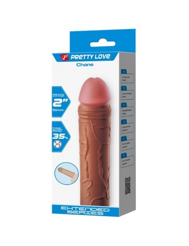 PRETTY LOVE - CHANE FUNDA PARA PENE CON EXTENSIÓN DE 5 CM MULATO