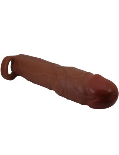 PRETTY LOVE - GERD FUNDA PARA PENE CON EXTENSIÓN DE 7.6 CM MULATO