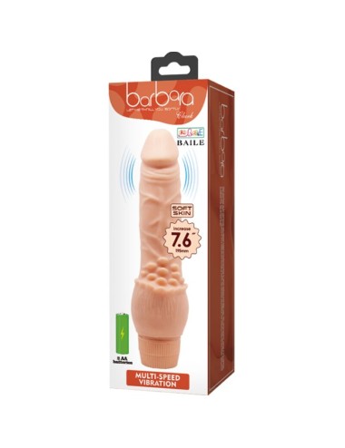 BAILE - BARBARA VIBRADOR REALÍSTICO 19.5 CM NATURAL