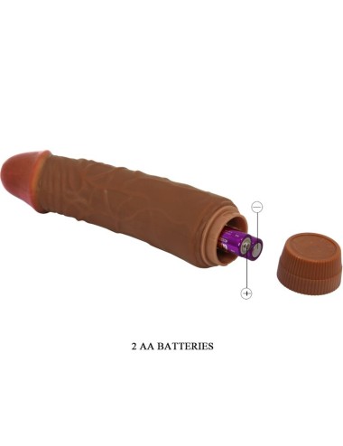 BAILE - JEFF VIBRADOR REALÍSTICO 19.5 CM MULATO