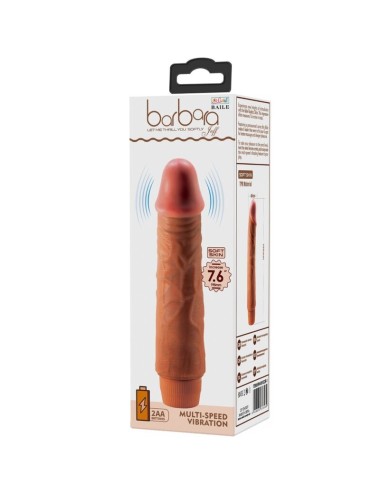 BAILE - JEFF VIBRADOR REALÍSTICO 19.5 CM MULATO