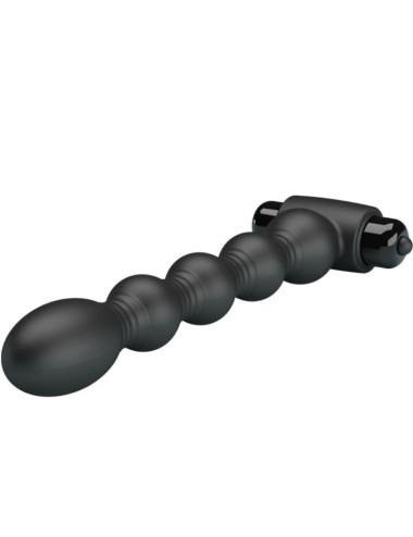 PRETTY LOVE - LYNN PLUG ANAL SILICONA 10 VIBRACIONES NEGRO
