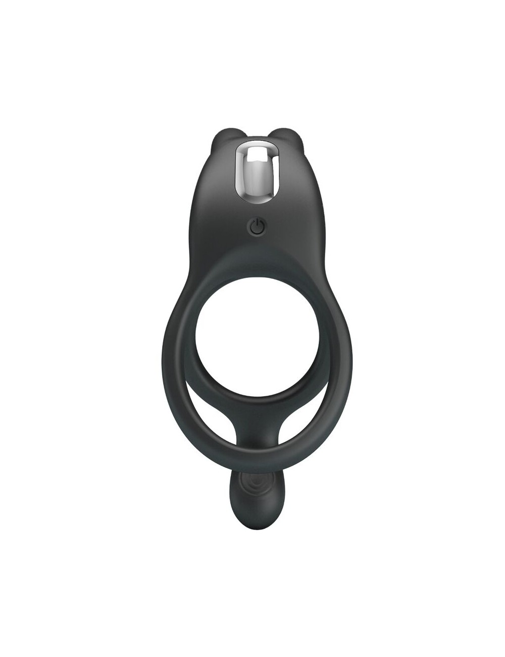 PRETTY LOVE - SETH DOBLE ANILLO VIBRADOR RABBIT 7 VIBRACIONES NEGRO