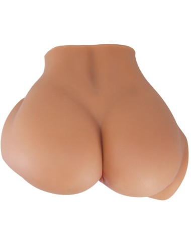 CRAZY BULL - EMILIA TRASERO VIBRADOR CON VAGINA Y ANO REALÍSTICO NATURAL CONTROL REMOTO