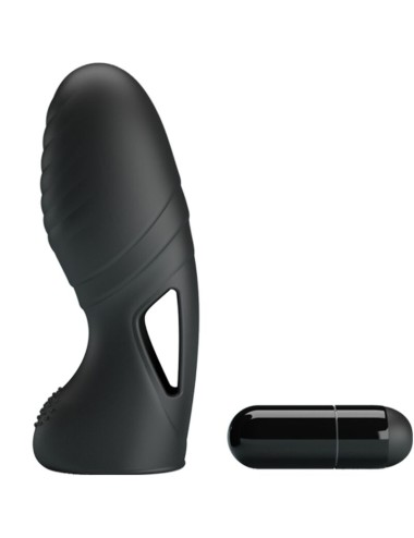 PRETTY LOVE - ALAN VIBRADOR DE DEDO SILICONA NEGRO
