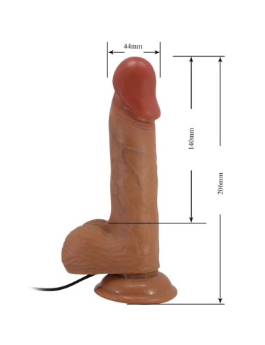BAILE - CATOBLEPAS VIBRADOR REALÍSTICO 20.6 CM NATURAL CONTROL REMOTO