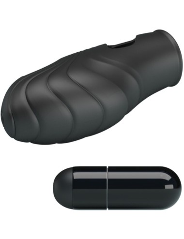PRETTY LOVE - LICH VIBRADOR DE DEDO SILICONA NEGRO