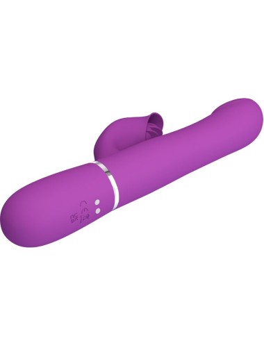 PRETTY LOVE - VIBRADOR & ESTIMULADOR MULTIFUNCIÓN 4 EN 1 MORADO