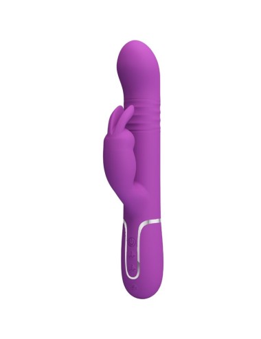 PRETTY LOVE - COALE VIBRADOR RABBIT MULTIFUNCIÓN 4 EN 1 MORADO