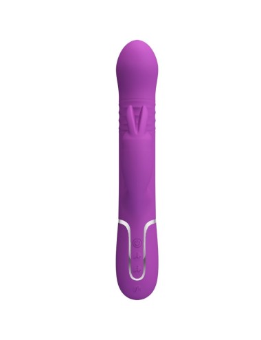 PRETTY LOVE - COALE VIBRADOR RABBIT MULTIFUNCIÓN 4 EN 1 MORADO